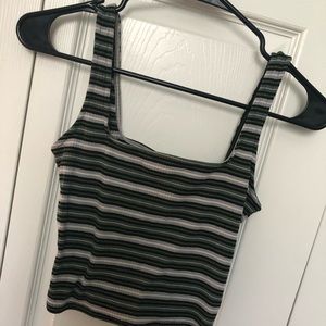 Dolls Kill Cropped striped tank